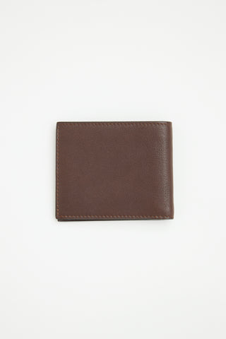 Brunello Brown Leather Bi-Fold Wallet