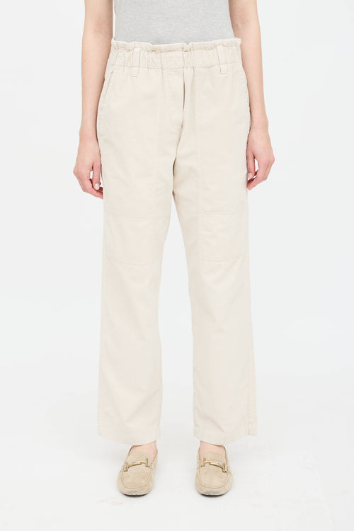 Brunello Cucinelli Velour Tapered Trouser