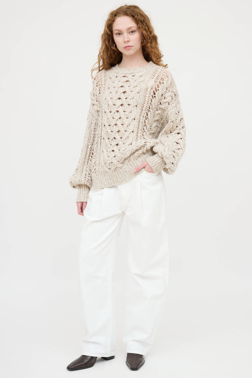 Cashmere Knit Sequin Sweater