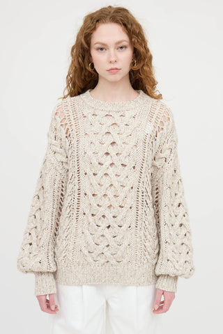 Cashmere Knit Sequin Sweater