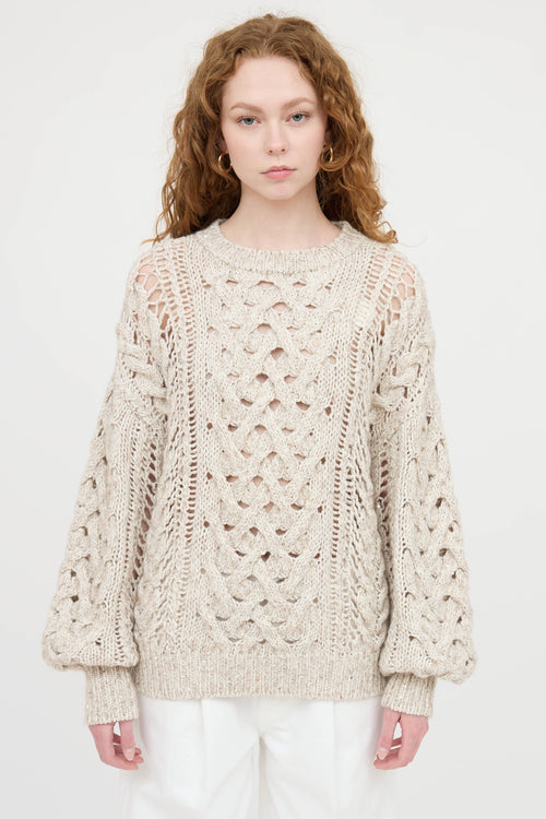Cashmere Knit Sequin Sweater