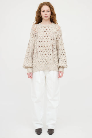 Cashmere Knit Sequin Sweater