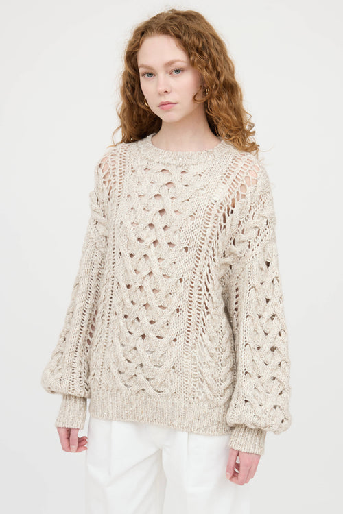 Cashmere Knit Sequin Sweater