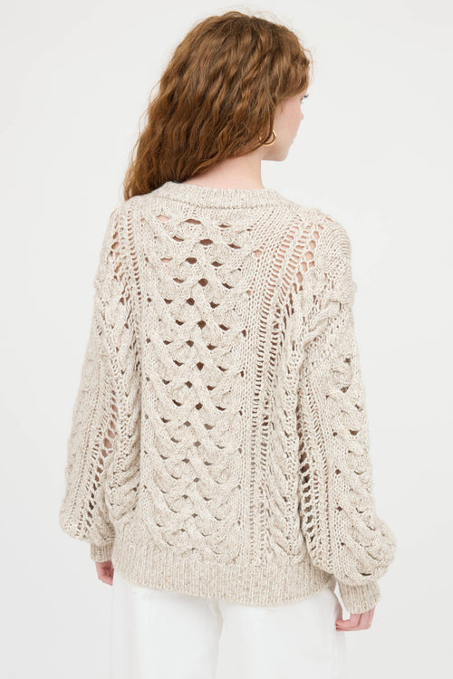 Cashmere Knit Sequin Sweater