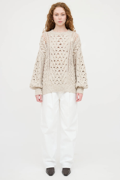 Cashmere Knit Sequin Sweater