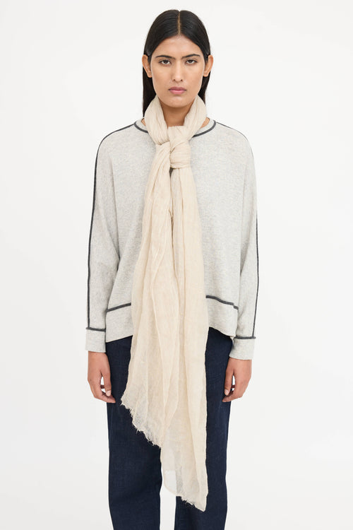 Brunello CucinelliCashmere Metallic Scarf