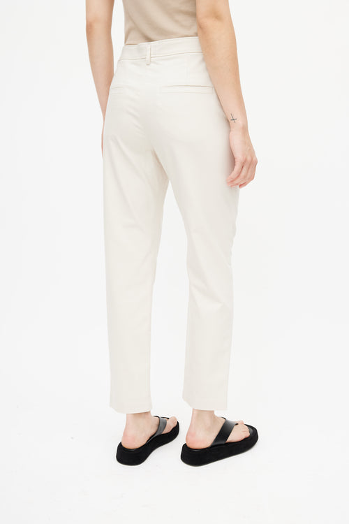 Brunello Cucinelli Beige Monili Embellished Trouser