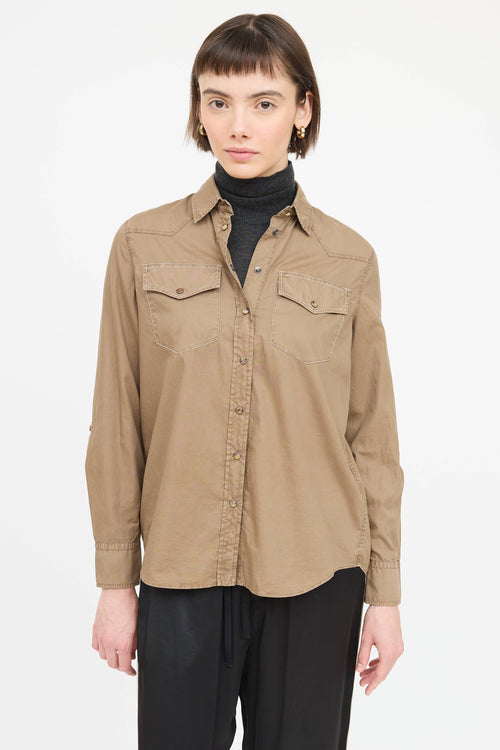 Brunello Cucinelli Monili Button Up Shirt