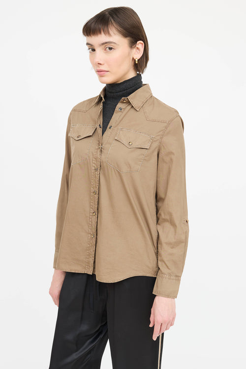 Brunello Cucinelli Monili Button Up Shirt