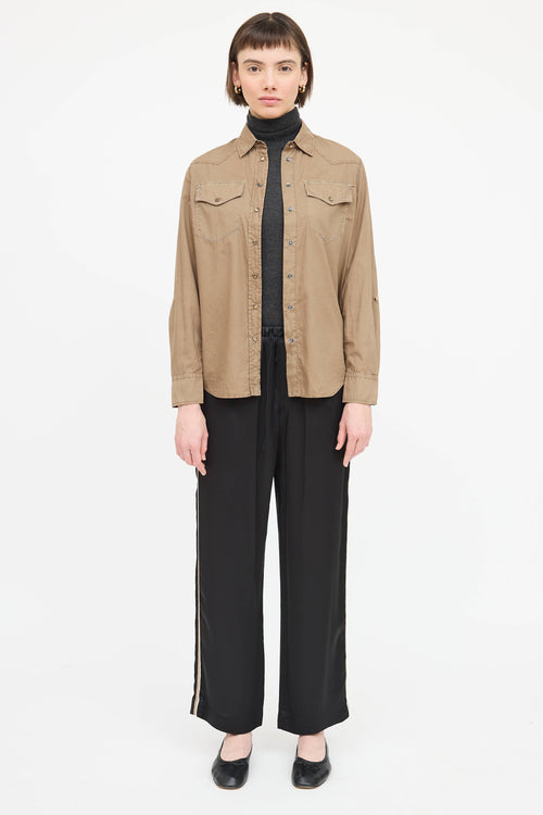 Brunello Cucinelli Monili Button Up Shirt