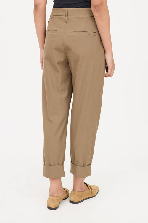 Brunello Cucinelli Pleated Cuff Pant