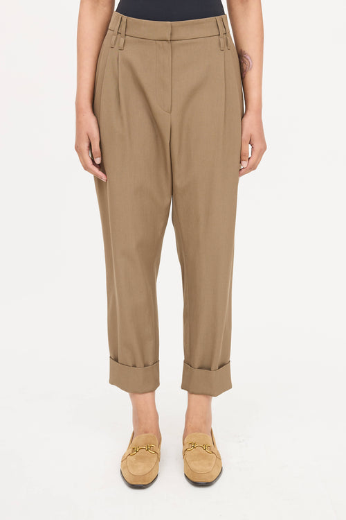 Brunello Cucinelli Pleated Cuff Pant