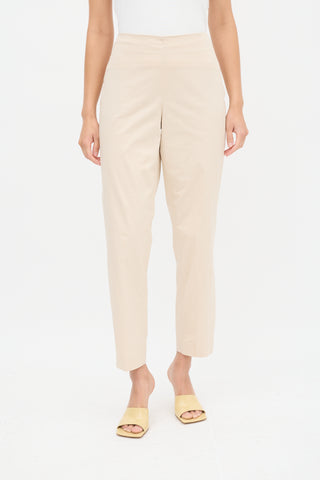 Brunello Cucinelli Beige Tapered Trouser