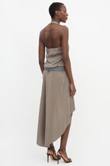 Brunello Cucinelli Belted High Low Dress