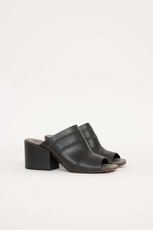 Brunello Cucinelli Leather Monili Mules