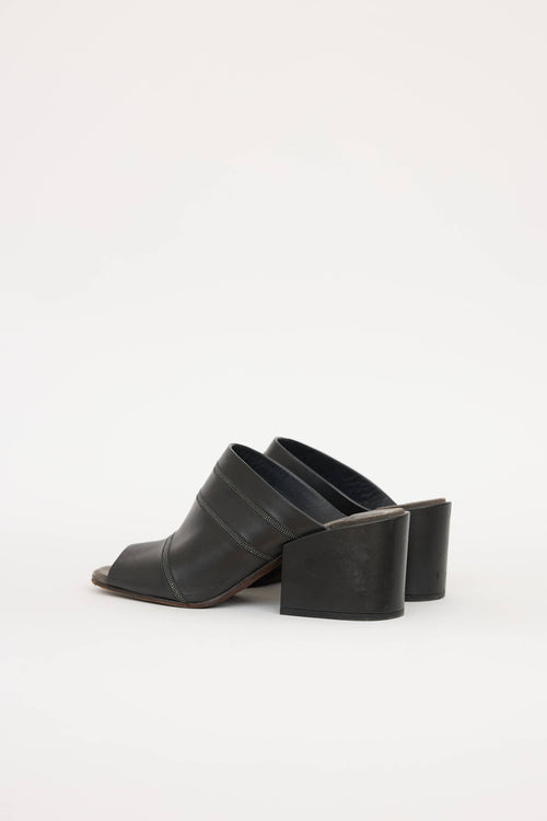 Brunello Cucinelli Leather Monili Mules