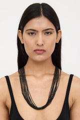 Brunello Cucinelli Beaded Wrap Necklace