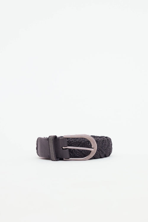 Brunello Cucinelli Woven Monili Belt