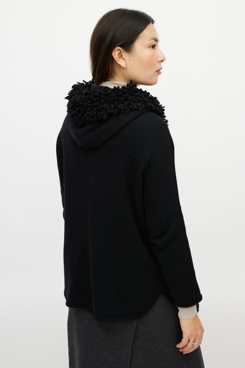Brunello Cucinelli Black Cashmere Knit Jacket