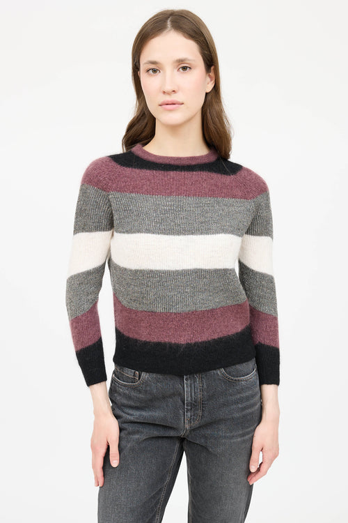 Brunello CucinelliKnit Striped Sweater