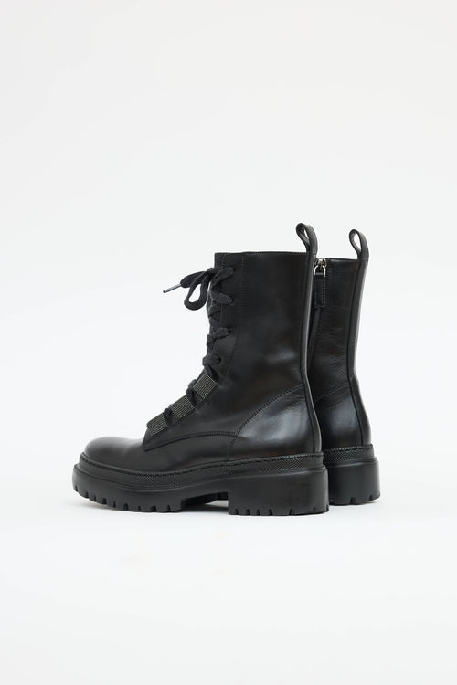 Brunello Cucinelli Monili Combat Boot