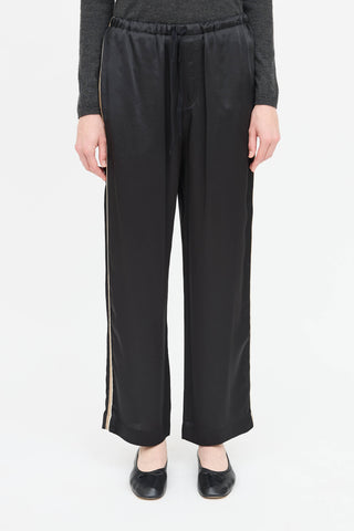Brunello Cucinelli Satin Stripe Pant