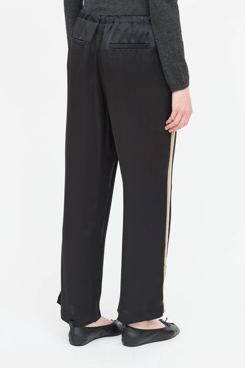 Brunello Cucinelli Satin Stripe Pant