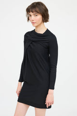 Brunello Cucinelli Drape Long Sleeve Dress