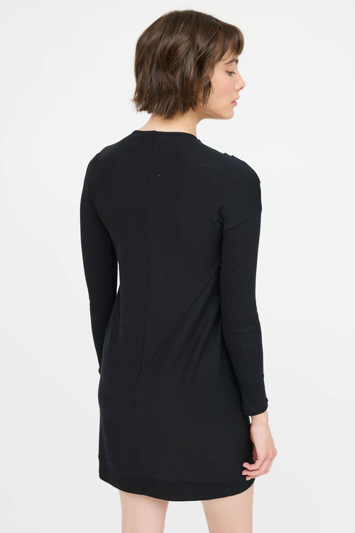 Brunello Cucinelli Drape Long Sleeve Dress