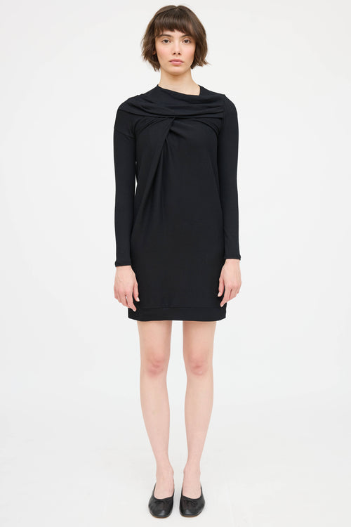 Brunello Cucinelli Drape Long Sleeve Dress