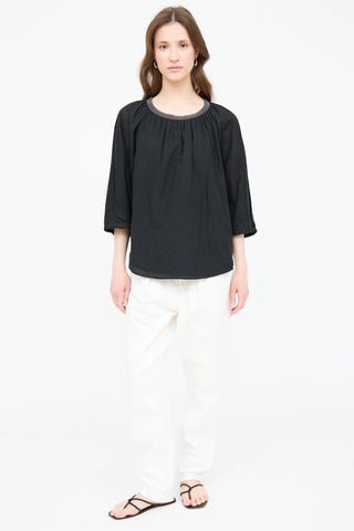 Brunello Cucinelli Perforated Monili Top
