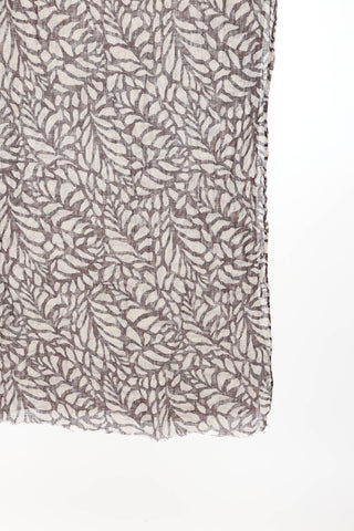 Brunello Cucinelli Printed Linen Scarf