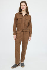 Brunello Cucinelli Monili Zip Up Jumpsuit