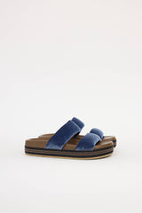 Brunello Cucinelli Velvet Monili Sandal