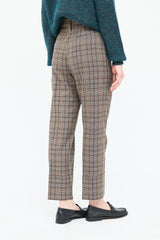 Brunello Cucinelli Plaid Wool Pant