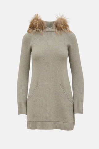 Brunello Cucinelli Cashmere Fur Hoodie
