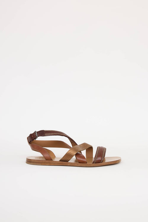 Brunello Cucinelli Monili Strappy Sandal