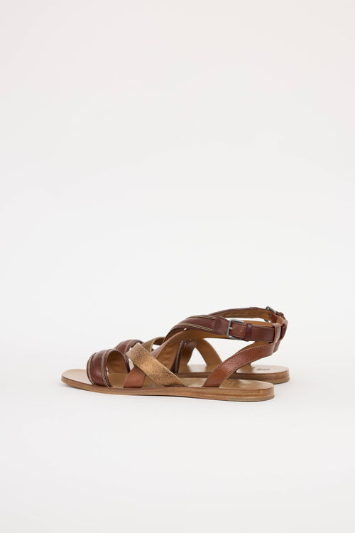 Brunello Cucinelli Monili Strappy Sandal