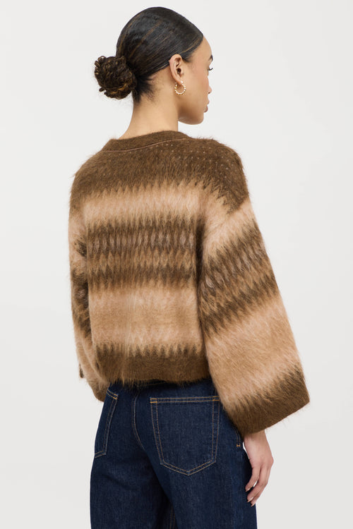 Brunello Cucinelli Cucinelli Mohair Knit Cropped Sweater