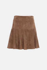 Brunello Cucinelli Suede Midi Skirt