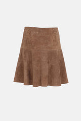 Brunello Cucinelli Suede Midi Skirt