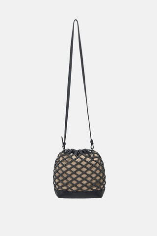 Brunello Cucinelli Leather Monili Lattice Bucket Bag