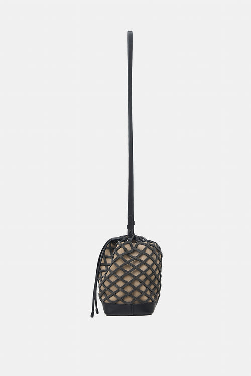 Brunello Cucinelli Leather Monili Lattice Bucket Bag