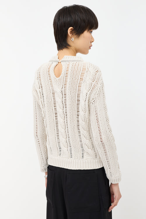 Brunello Cucinelli Cable Knit Monili Sweater