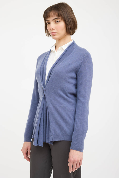 Cashmere Knit Snap Cardigan