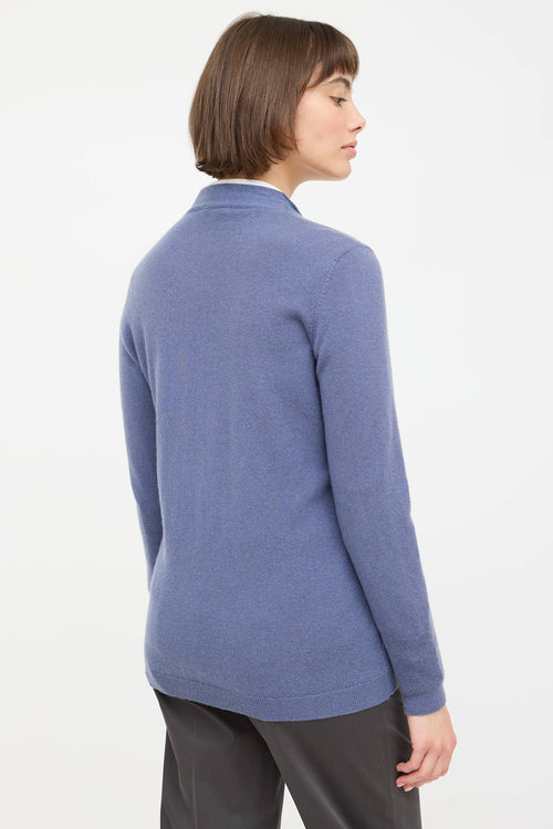 Cashmere Knit Snap Cardigan