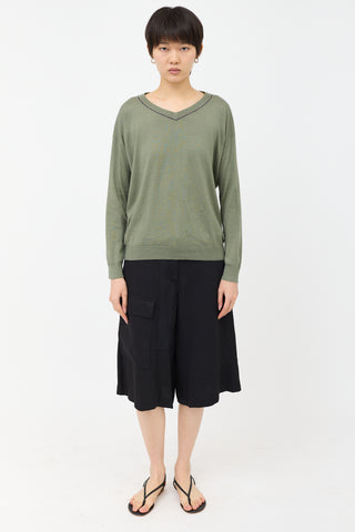 Brunello Cucinelli Cashmere & Silk Monili Sweater