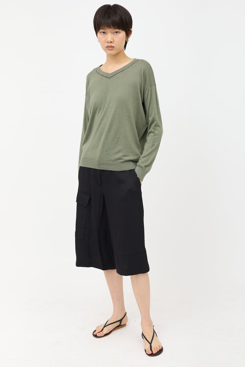 Brunello Cucinelli Cashmere & Silk Monili Sweater