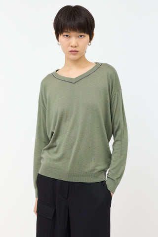 Brunello Cucinelli Cashmere & Silk Monili Sweater
