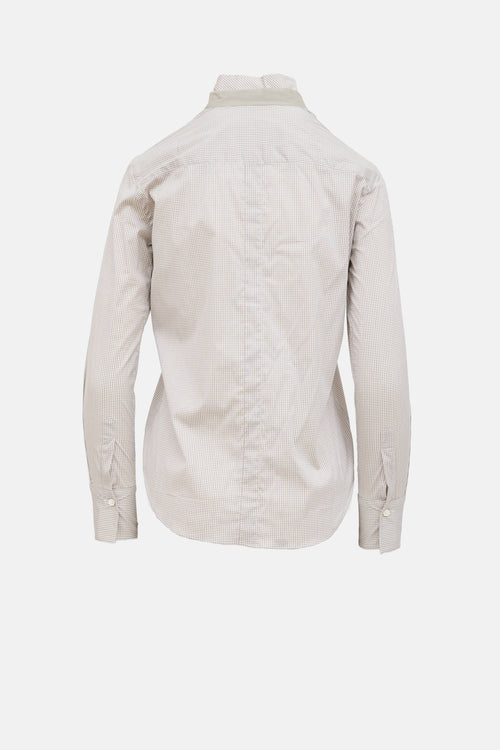 Brunello Cucinelli Check Button Up Shirt